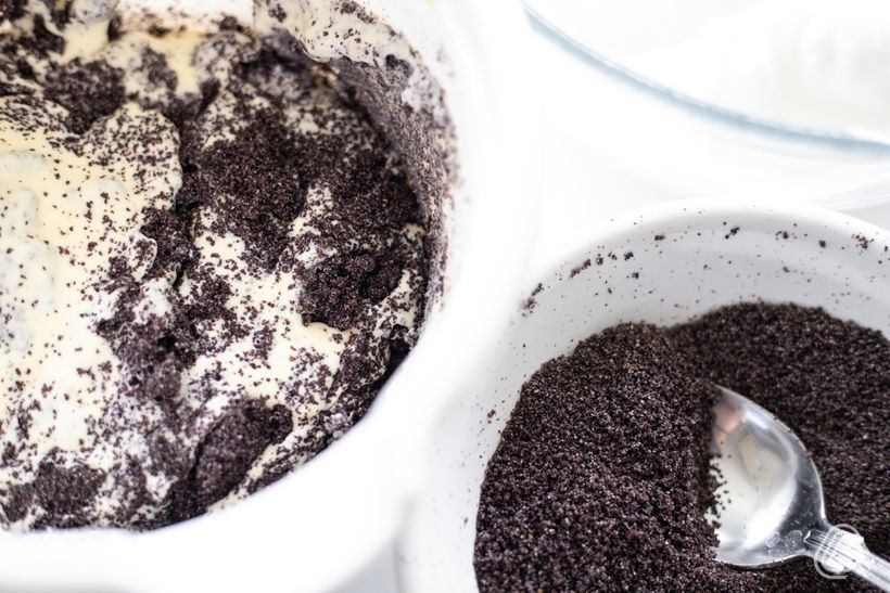 Quarkmohnkuchen mit Marmelade ohne Mehl