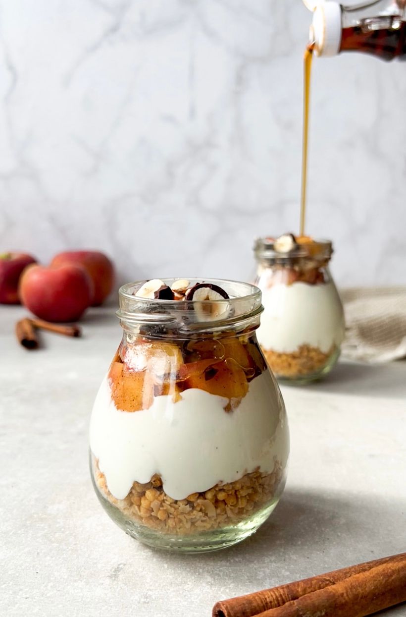 Jablkový dezert à la jeseň v pohári