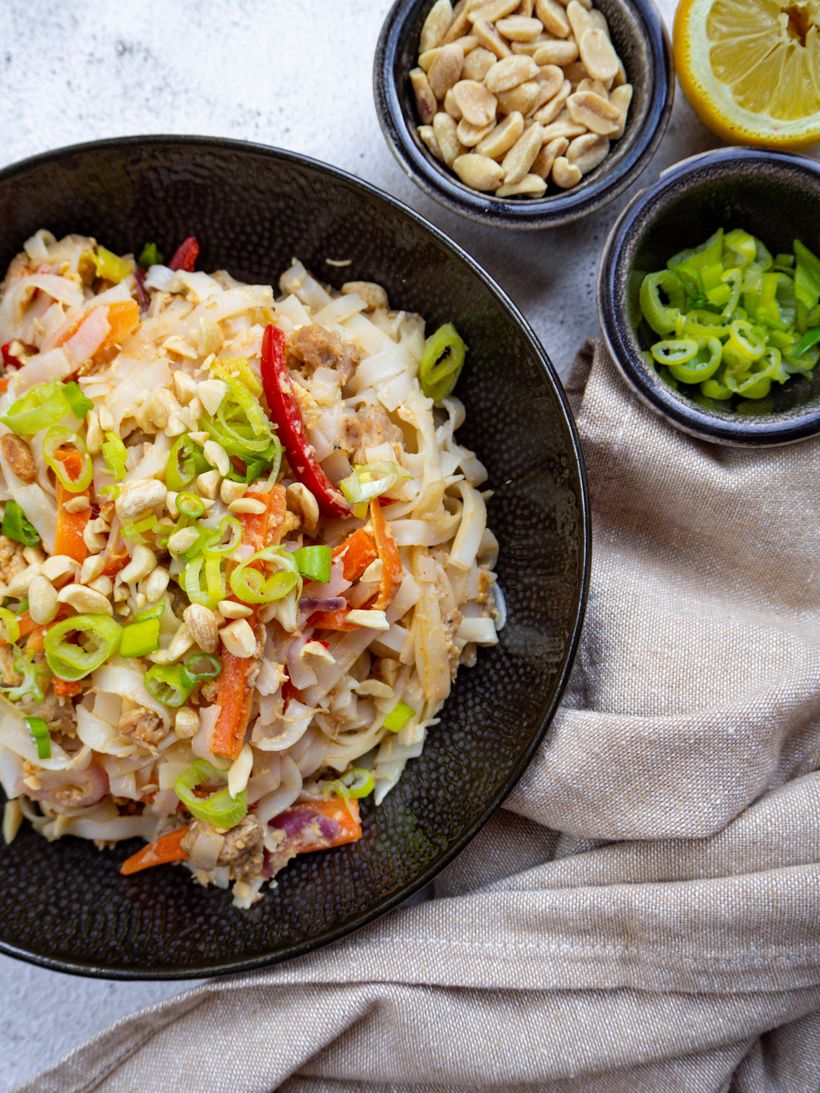 Pad Thai mit Hähnchenfleisch