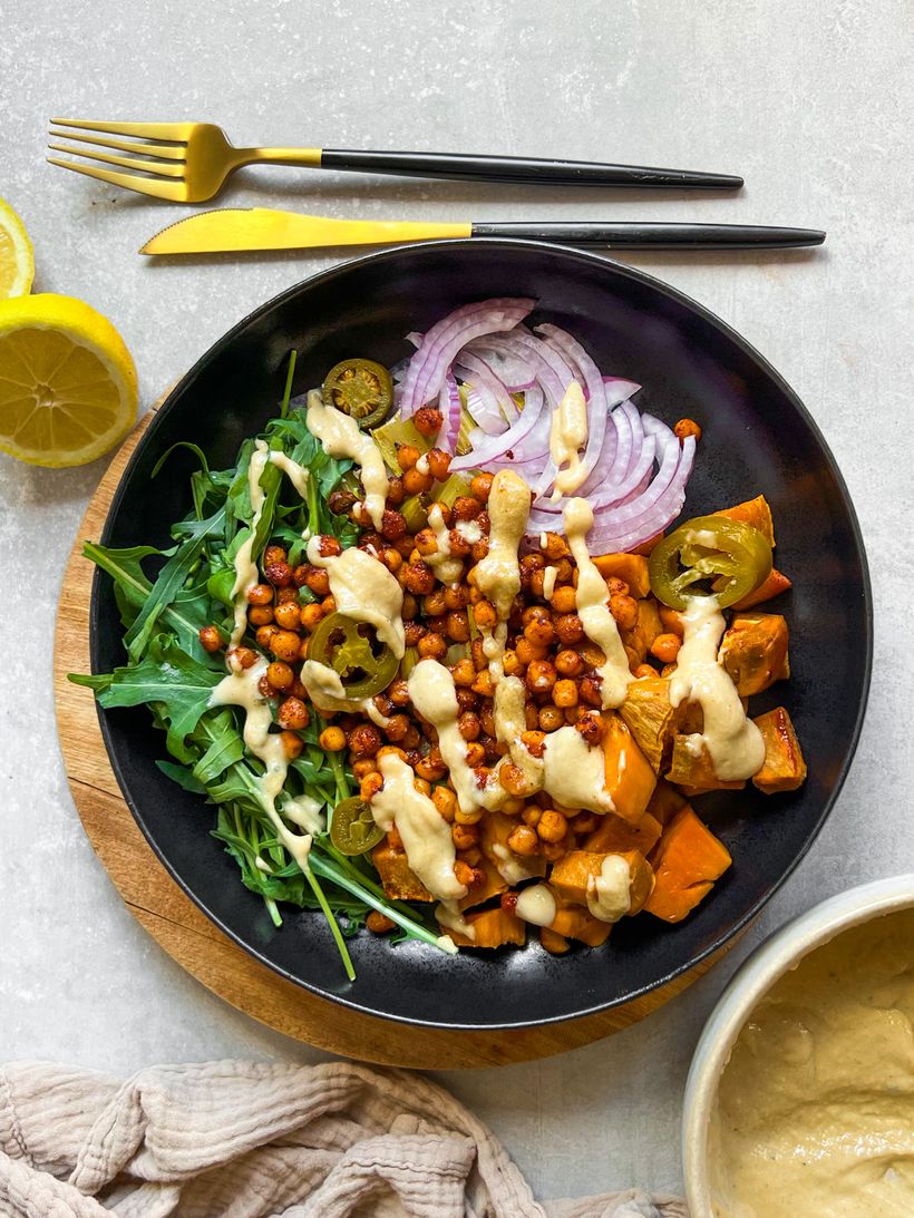 Roasted Vegetable & Chickpea Salad