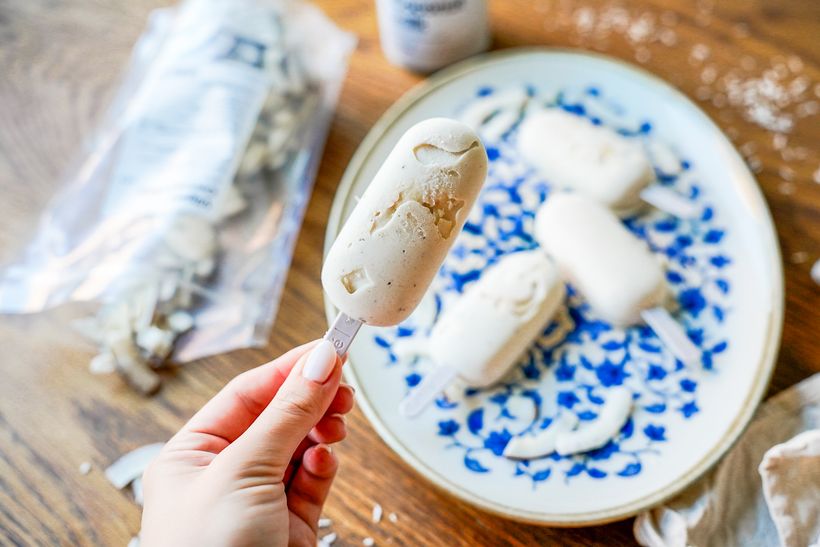 Vegan kokosové nanuky slazené medem