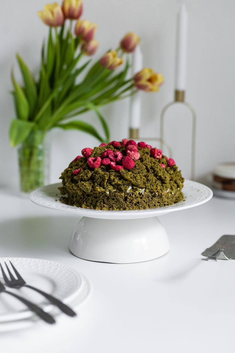 Spinach Moss Cake