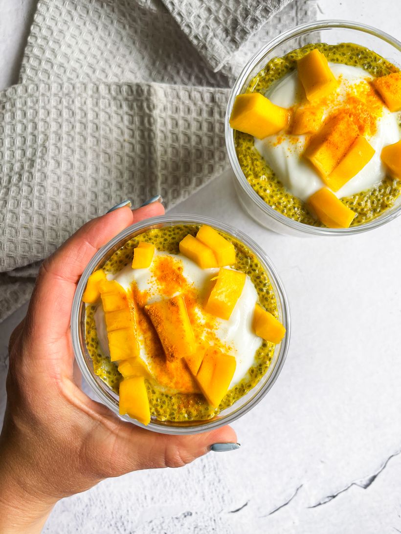 Mango chia pudink