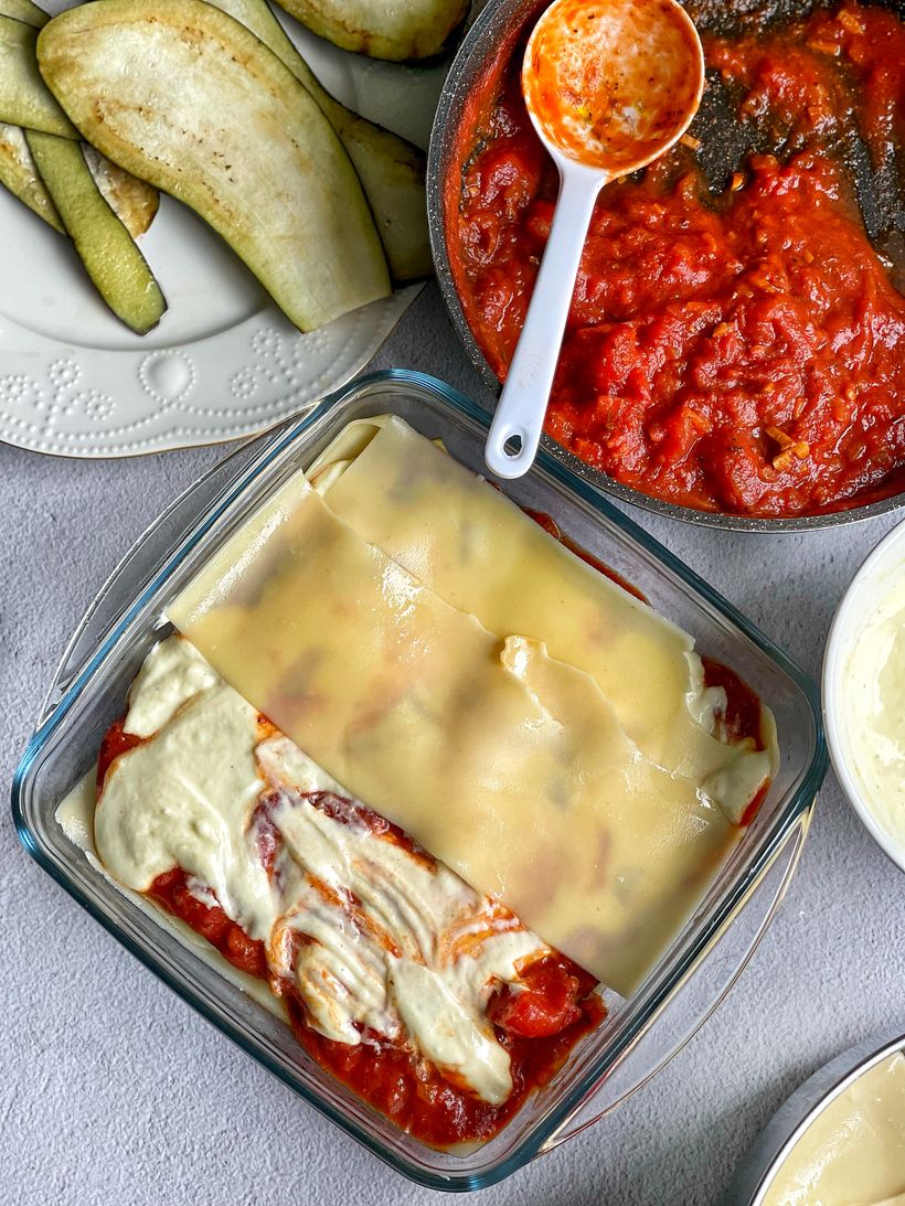 Aubergine Lasagne