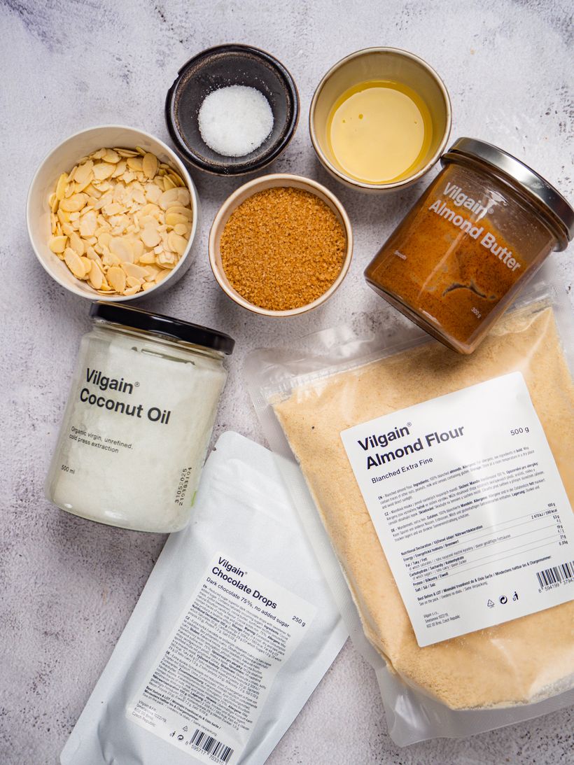 Mandlové rohlíčky s čokoládou