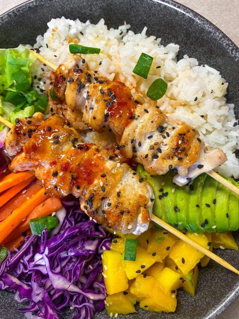 Satay Chicken Rice Bowl