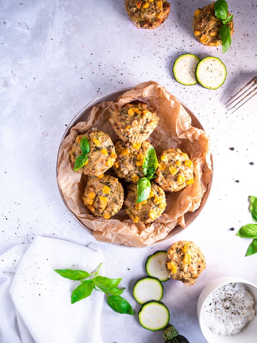 Slané tuňákové muffiny