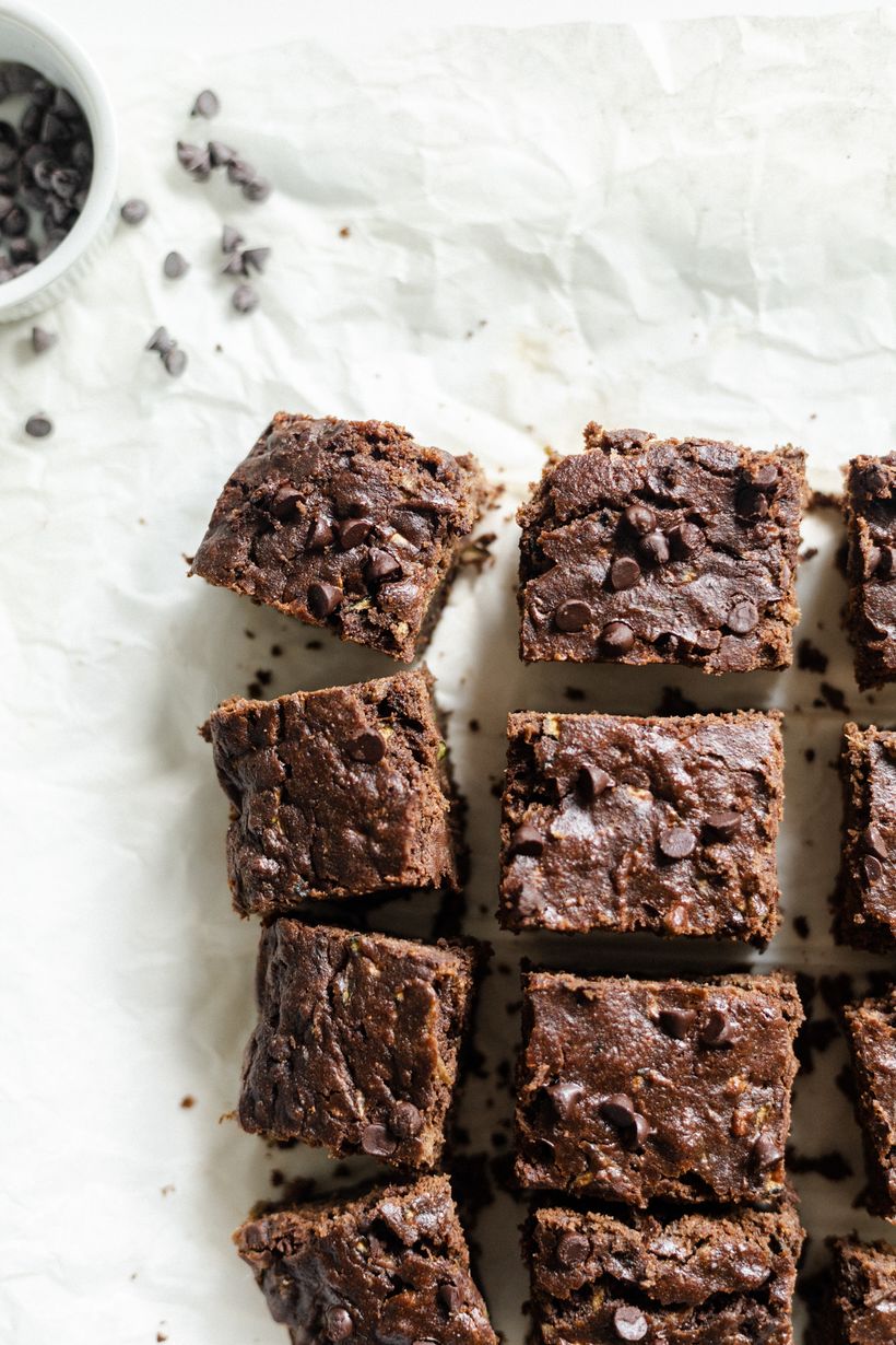 Vegane Zucchini-Brownies ohne Zucker