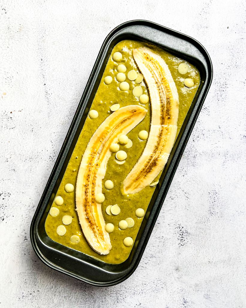 Matcha banana bread
