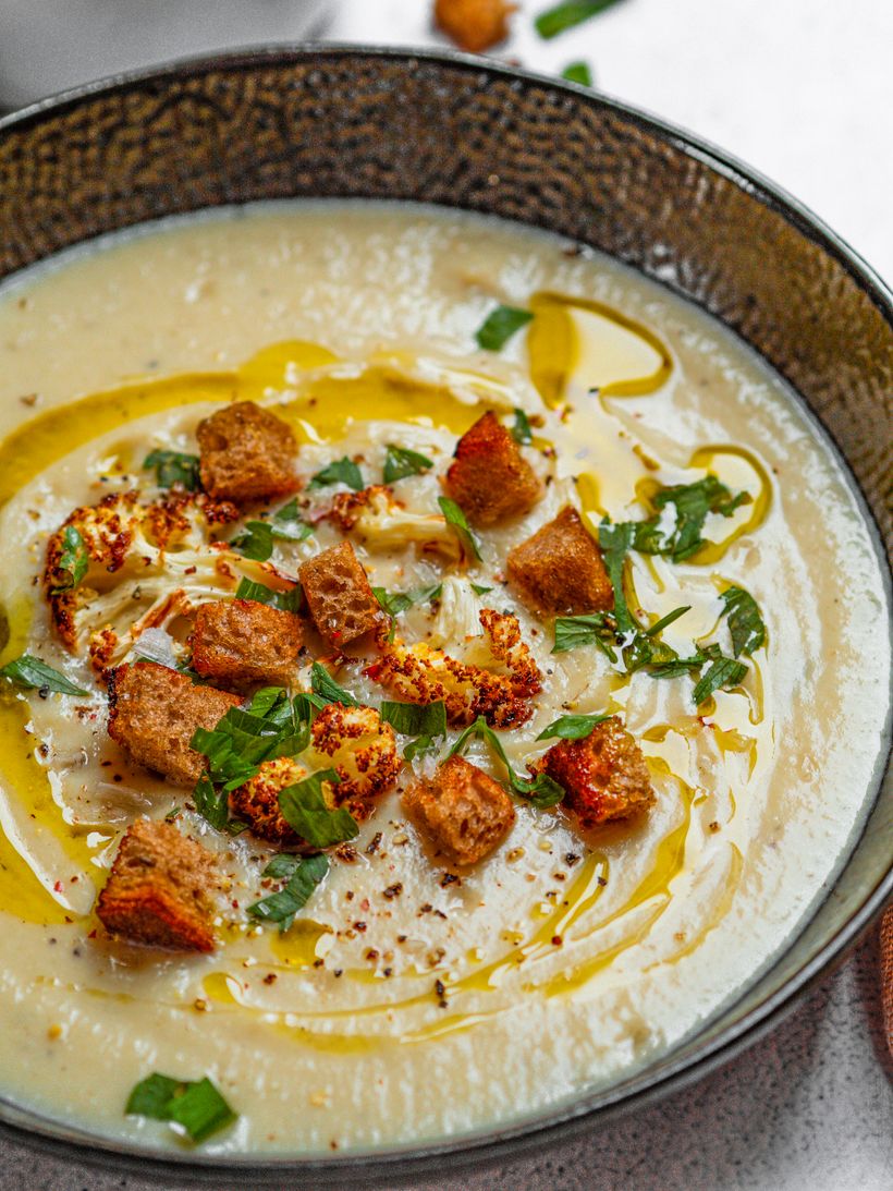 Jednoduchý karfiolový krém