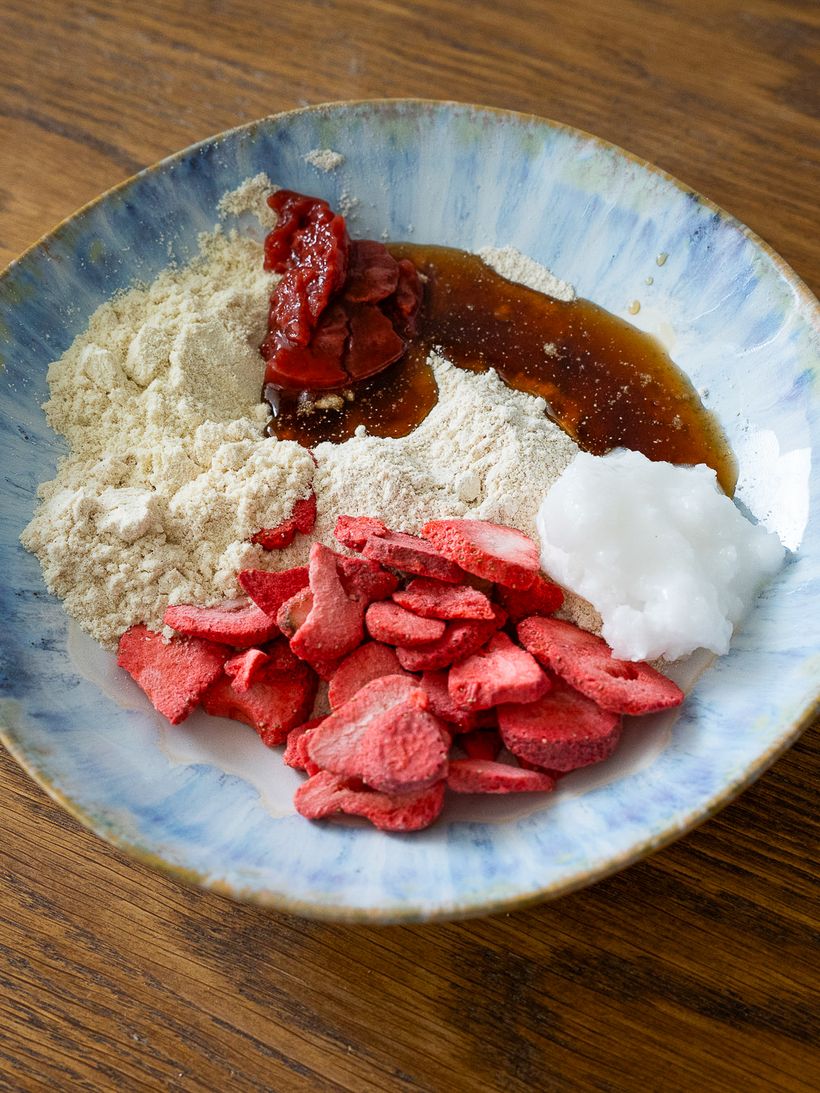 Jahodovo-vanilkové protein bars