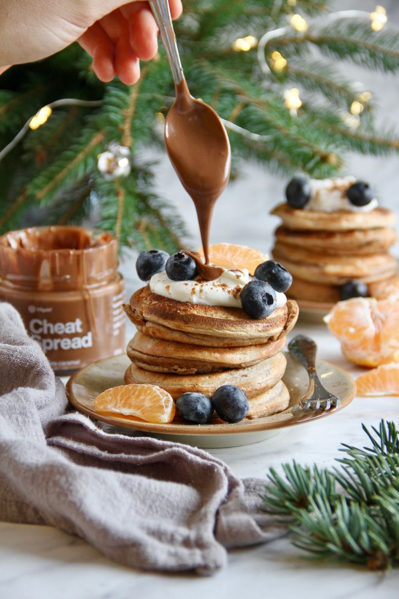 Dinkelpfannkuchen mit Lebkuchengeschmack