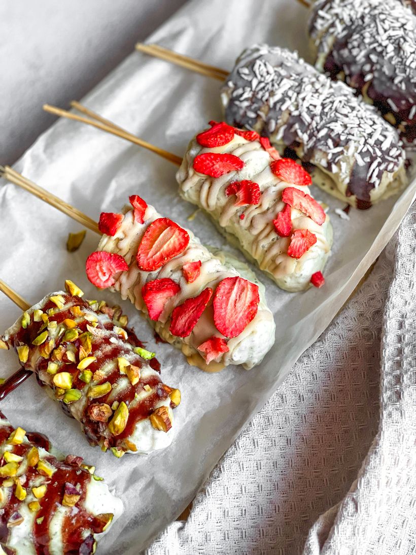 Proteinové mražené banány