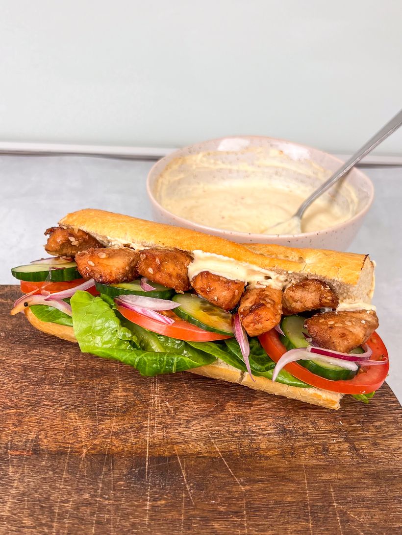 Teriyaki kuřecí bageta