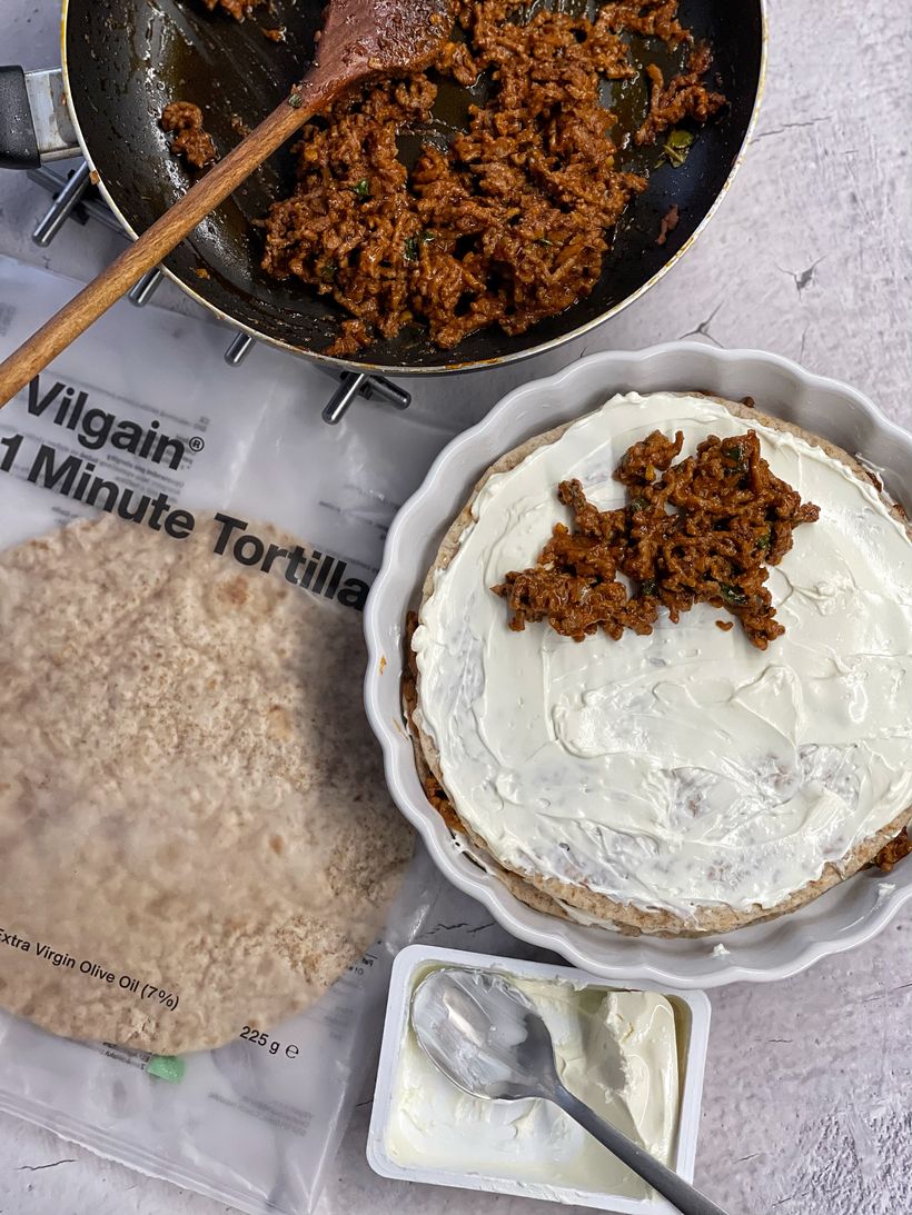 Rýchle lasagne z tortilly