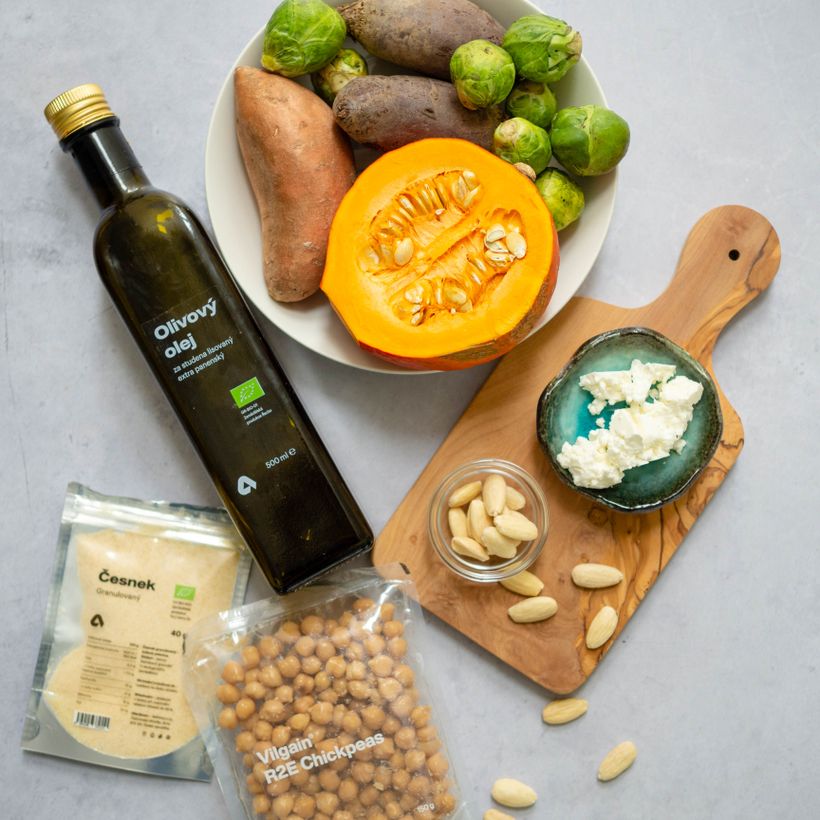 Zimný šalát z pečenej zeleniny