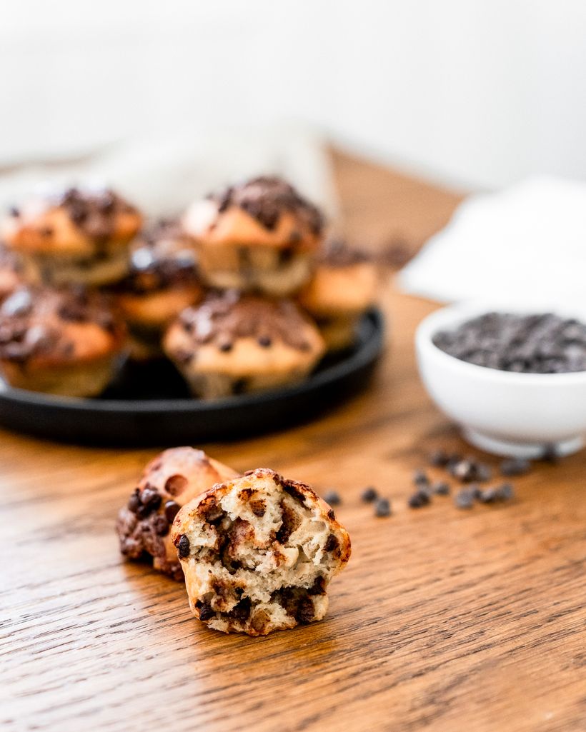 Banánové muffiny s čokoládou a proteinem