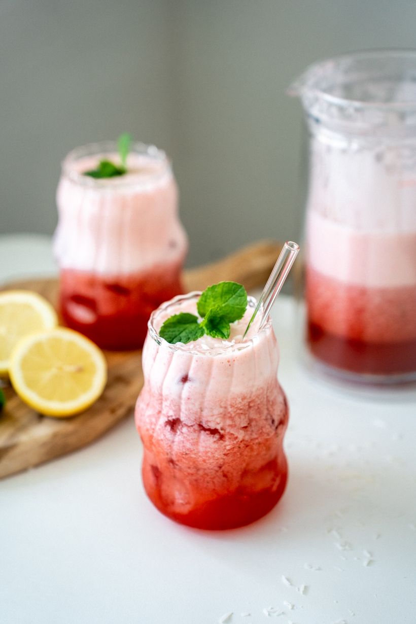 Domácí jahodová limonáda