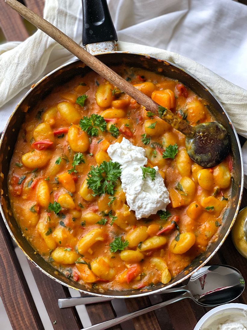 Gnocchi mit Hokkaido-Kürbissauce