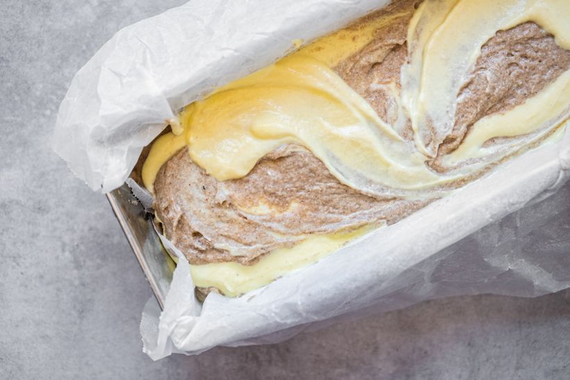 Banánový chlebíček s tvarohovo-ricottovým krémem