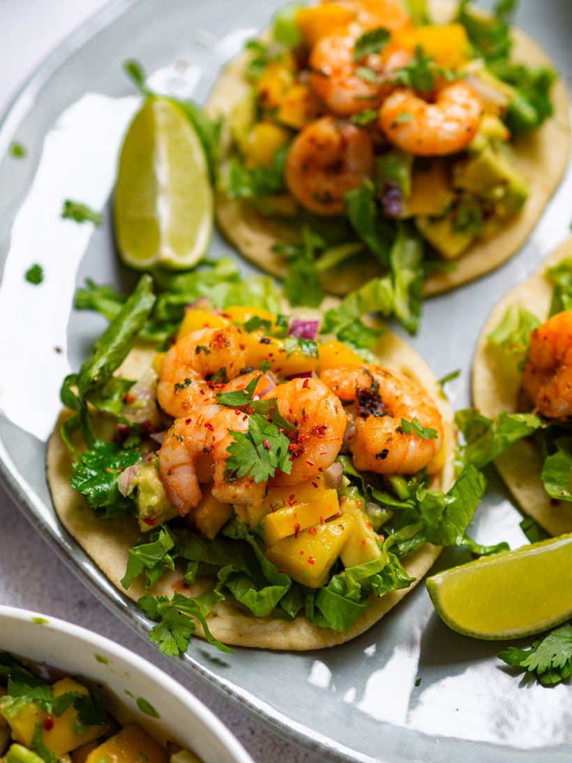 Krevetové tacos s mangovou salsou