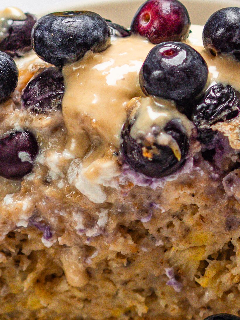 Baked oats cu afine