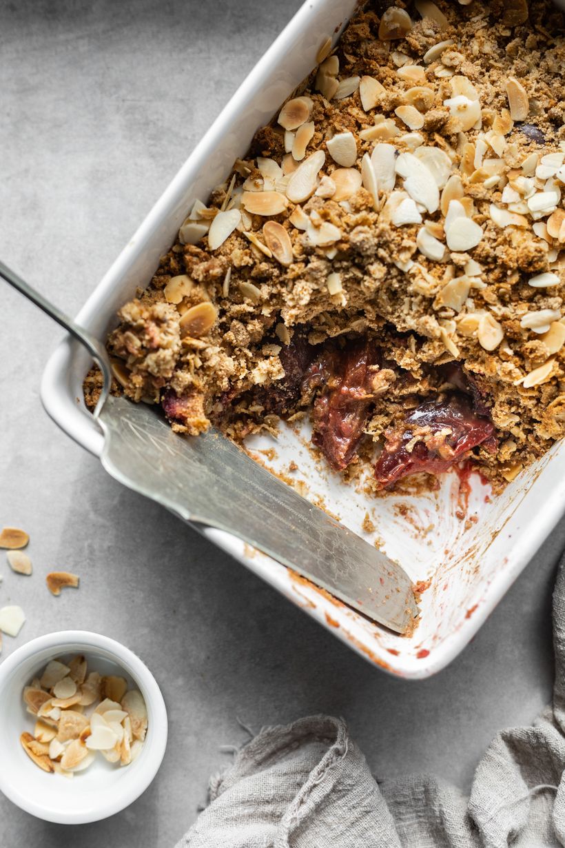 Pflaumen-Crumble