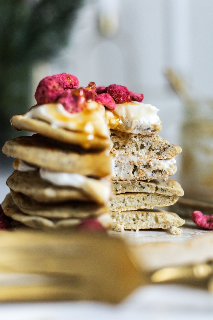 Vláčné lívance s chia semínky