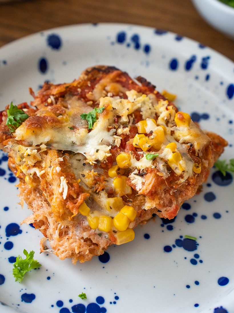 Csirkés pizzás toastok