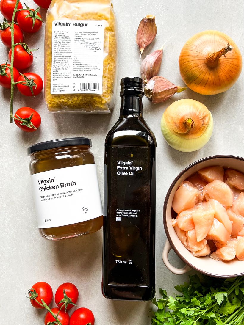 Bulgureto s kuřecím masem