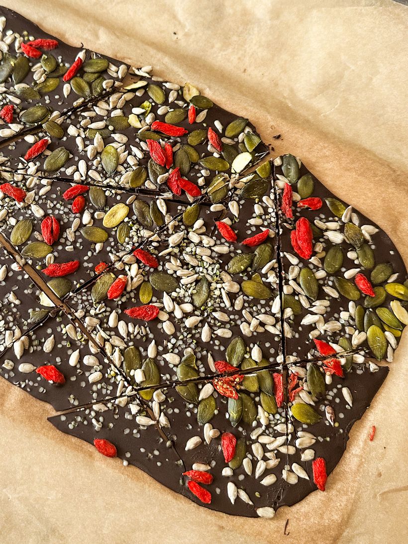 Super Seed Chocolate Bark