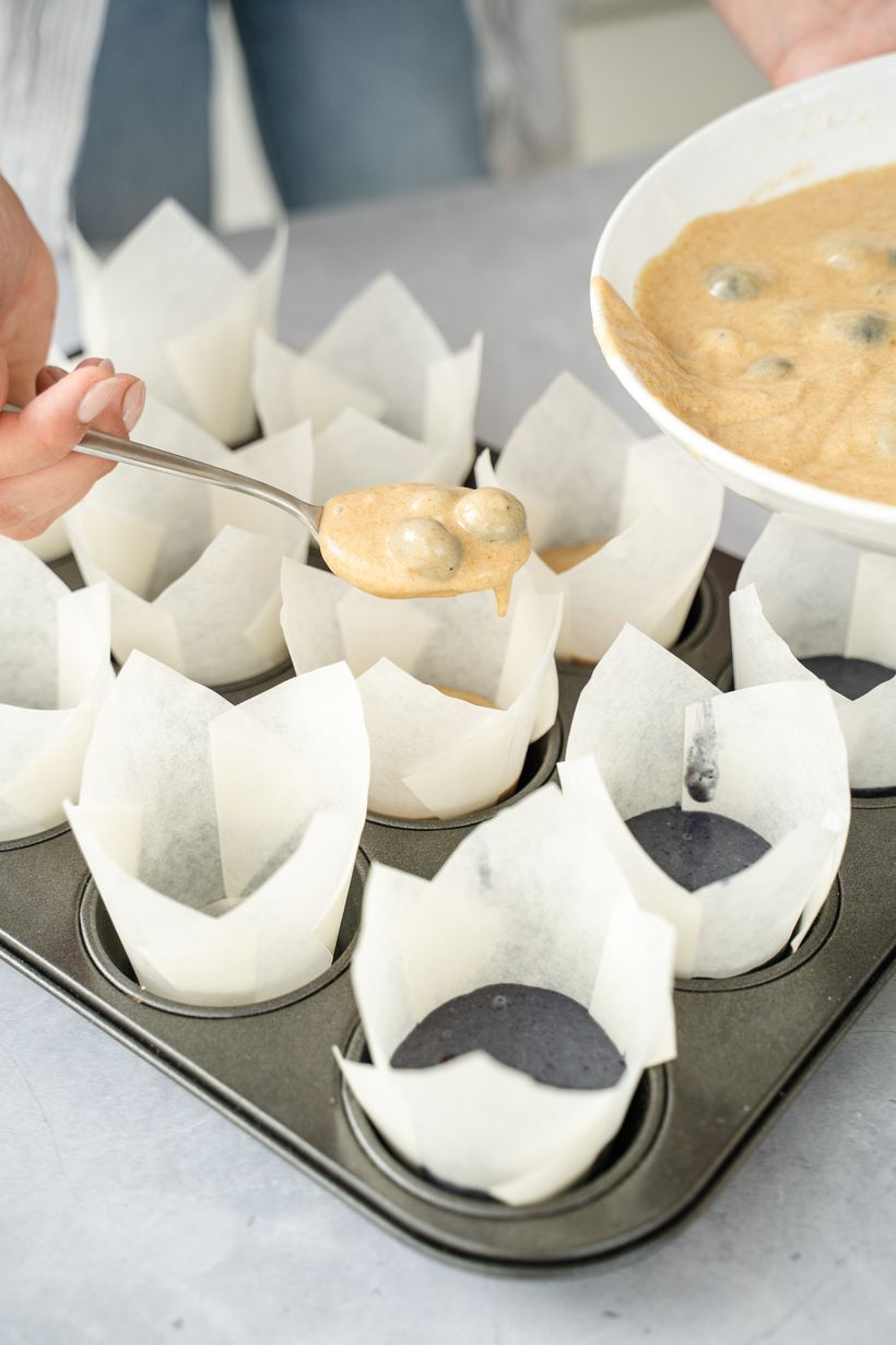 Čučoriedkové cupcakes