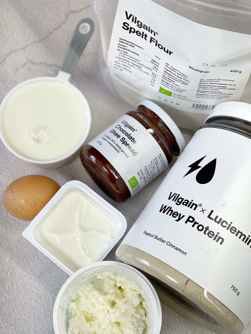 Proteínové palacinky s čokoládovým ghee