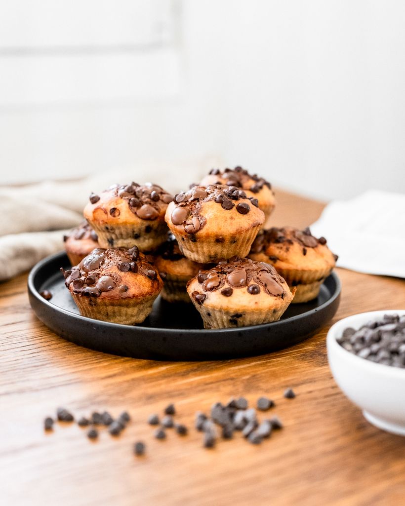 Banánové muffiny s čokoládou a proteinem