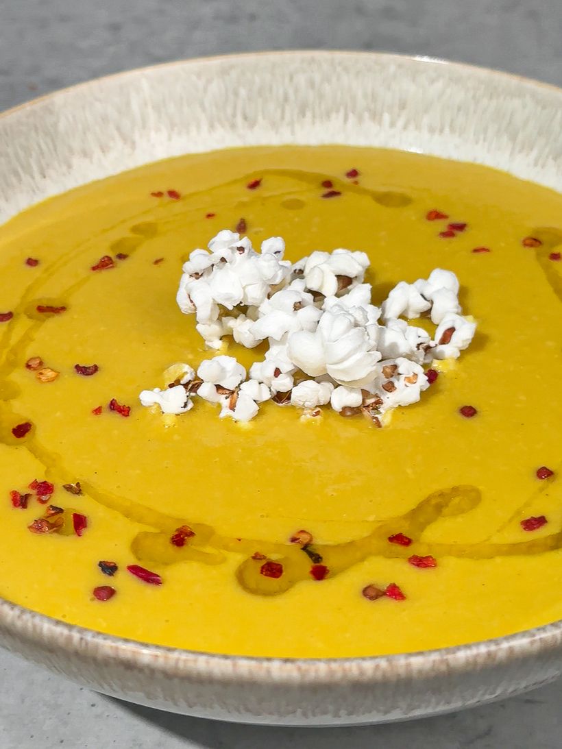 Kukuřičný krém s kokosovým mlékem