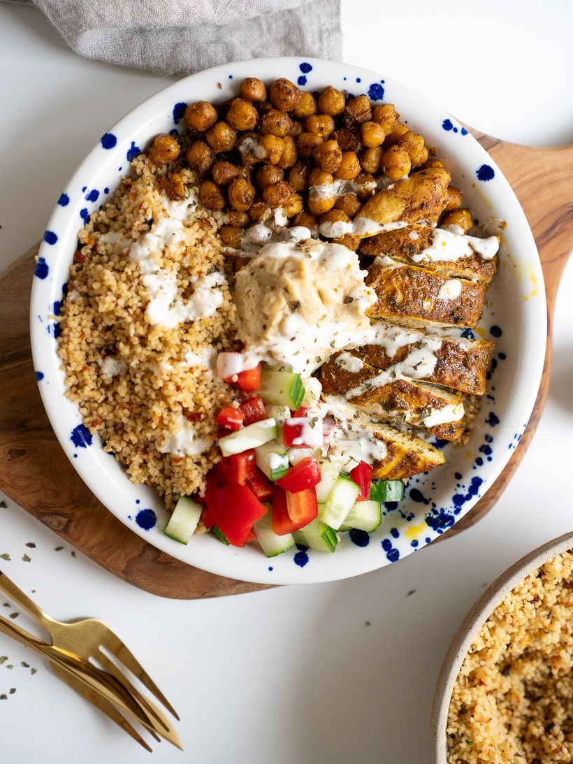 Marokkanisches Hähnchen mit Couscous