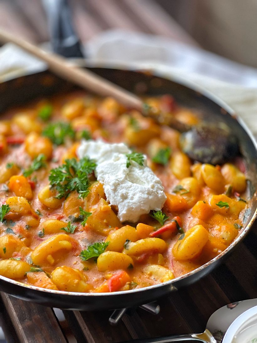 Gnocchi s Hokkaidó z jedné pánve