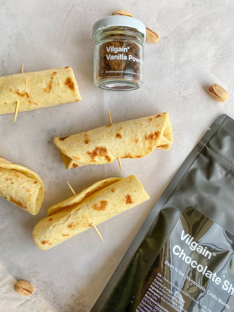 Domácí cannoli s ricottou a pistácií