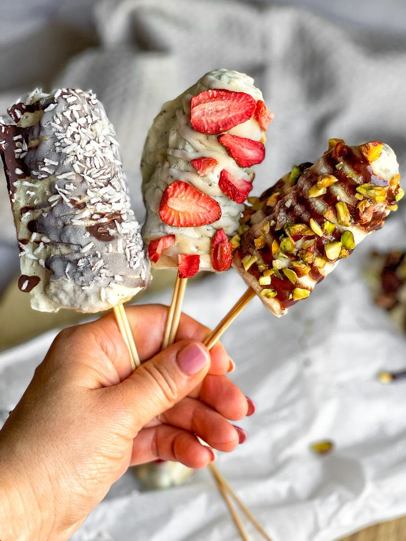 Proteinové mražené banány