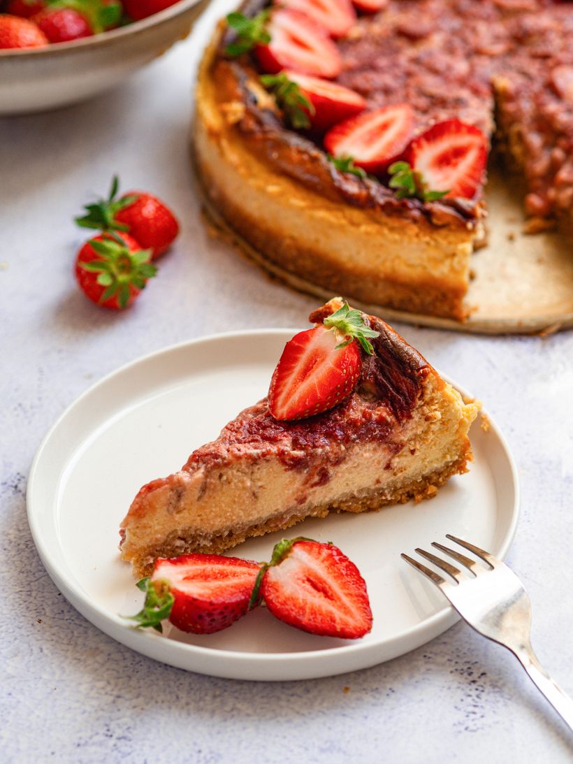 Jahodový cheesecake