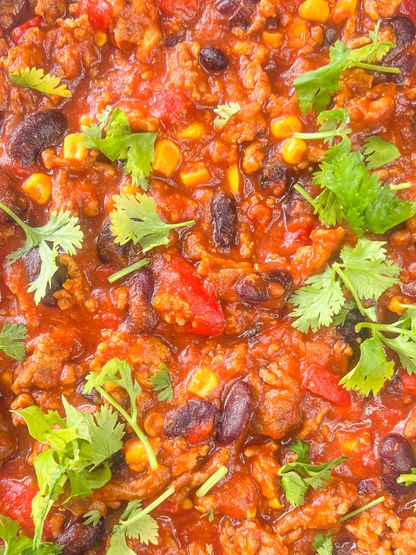 Hovězí chilli con carne s rýží