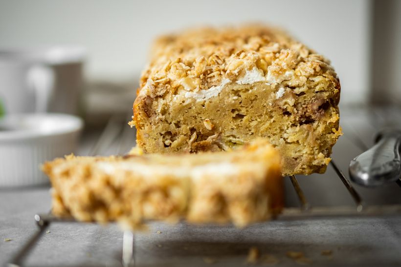 Raňajky na celý víkend: Vláčny kávovo-banánový chlebíček