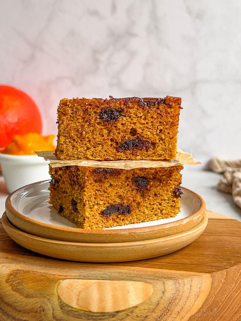 Gluten Free Chocolate Chip Pumpkin Bars