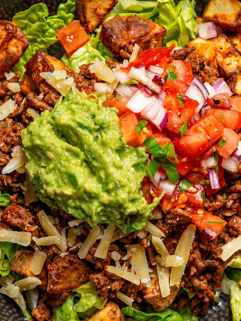Taco Bowl s mletým hovězím masem