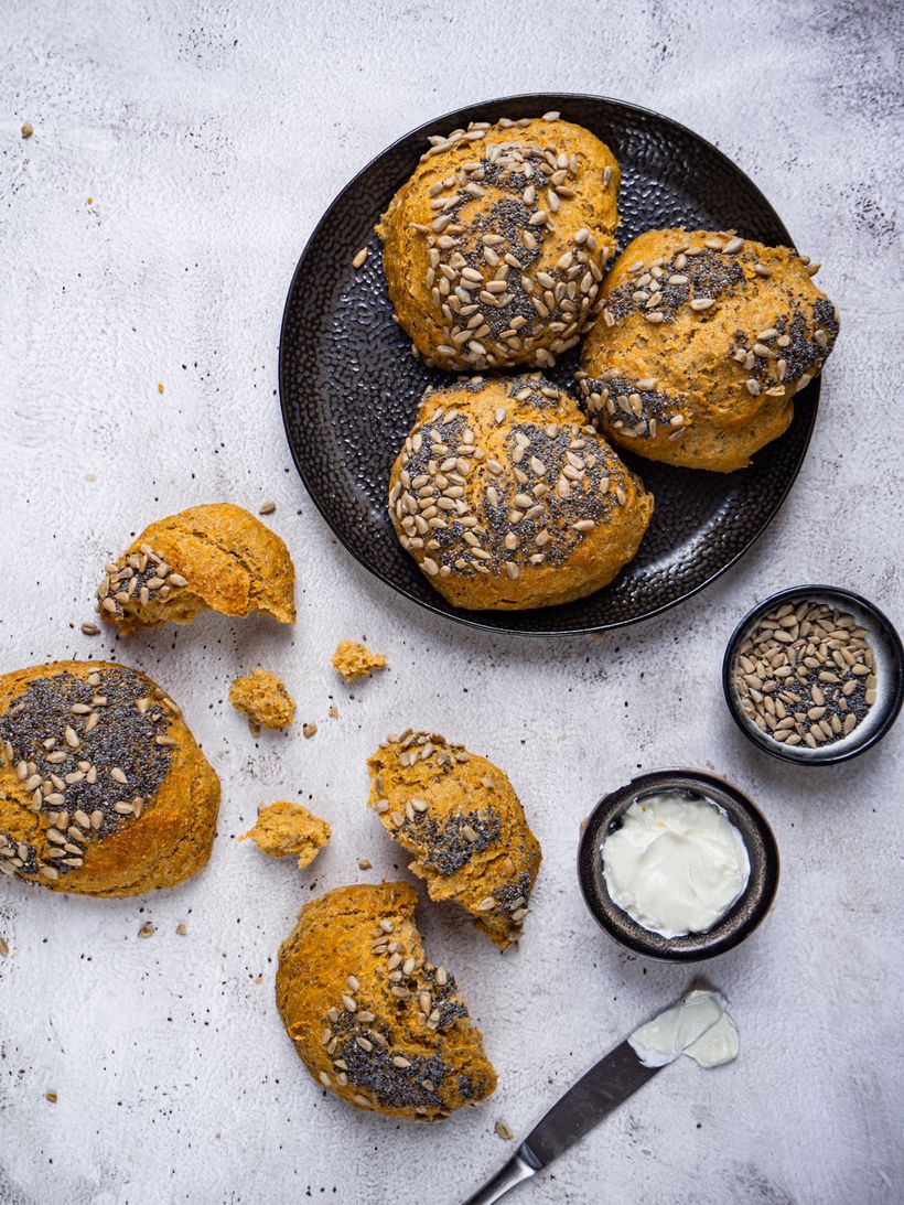 Domáce mrkvové žemle