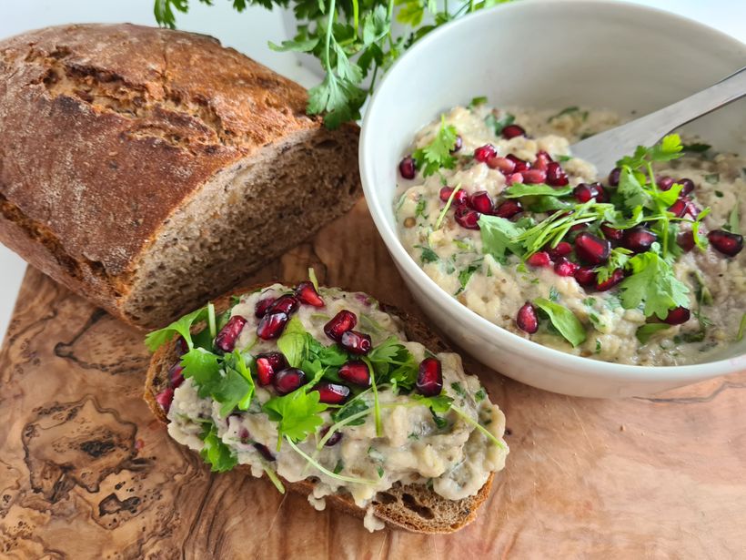 Baba Ghanoush: arabská baklažánová nátierka