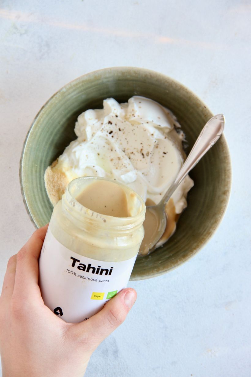 Špenátové palacinky s krémovou náplňou