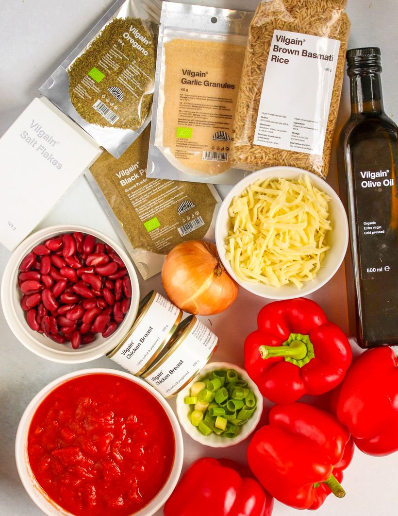 Halloweenske plnené papriky