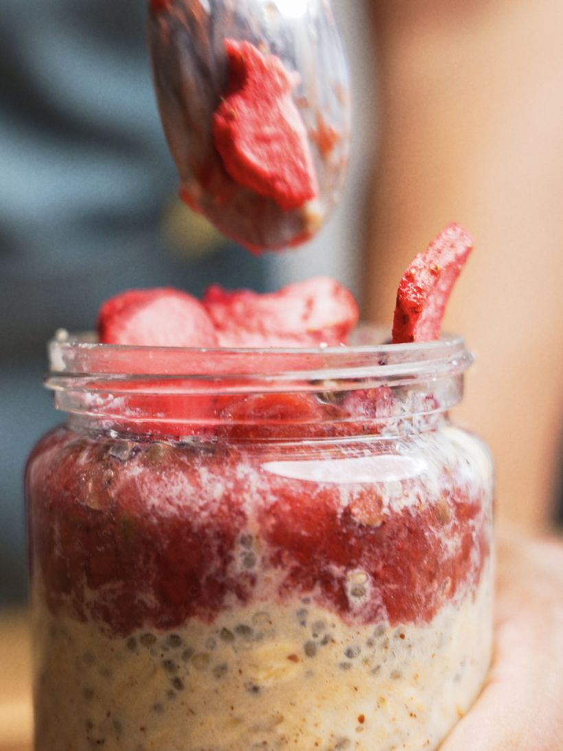 Protein Overnight Oats with Fruit