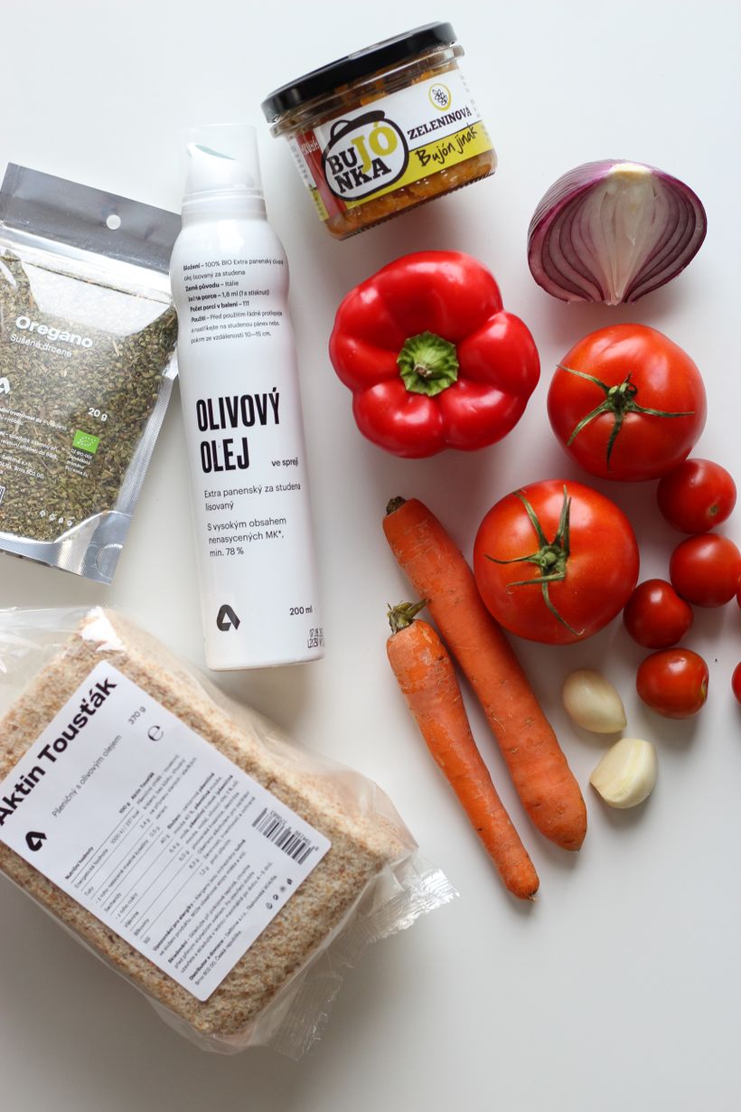 Polievka z pečenej zeleniny